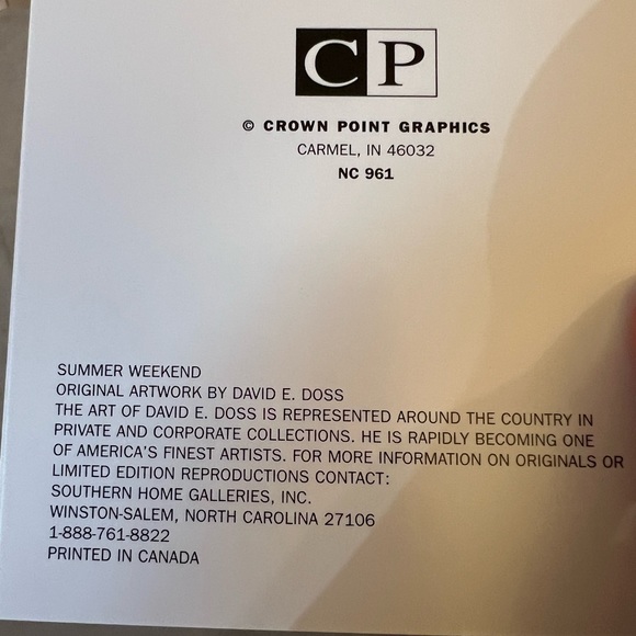 David E. Doss 20 Blank Small Note Cards Vintage Summer Weekend Beach House - Picture 4 of 6